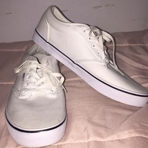 Vans all white